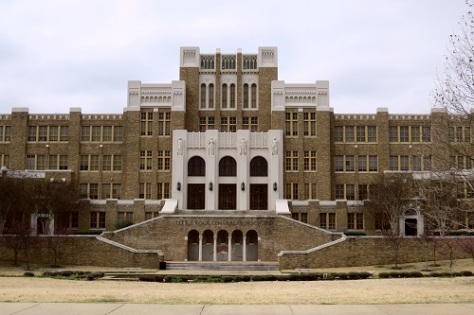 Little Rock Central High School, site of the 1957 Desegregation Crisis.